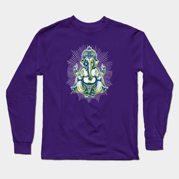 Ganesha - elephant-headed Hindu god Long Sleeve T-Shirt by T-Culture